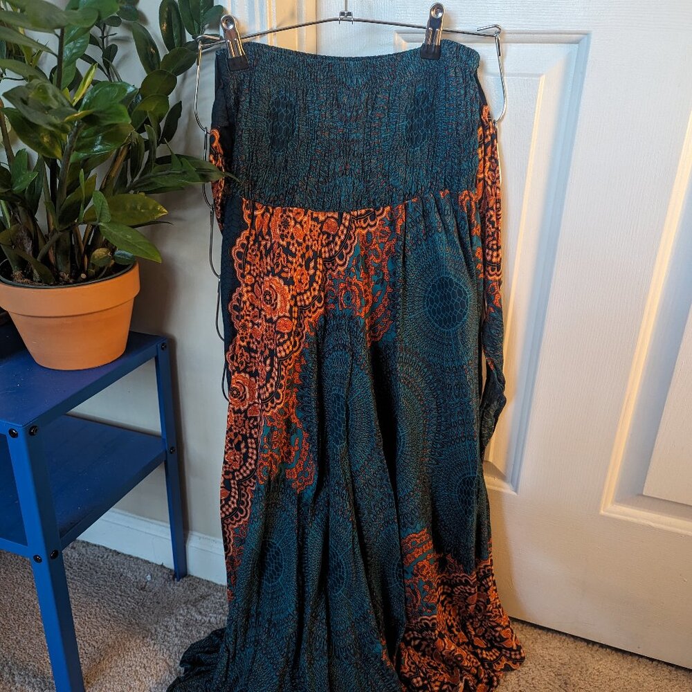 Boho Print Maxi Skirt